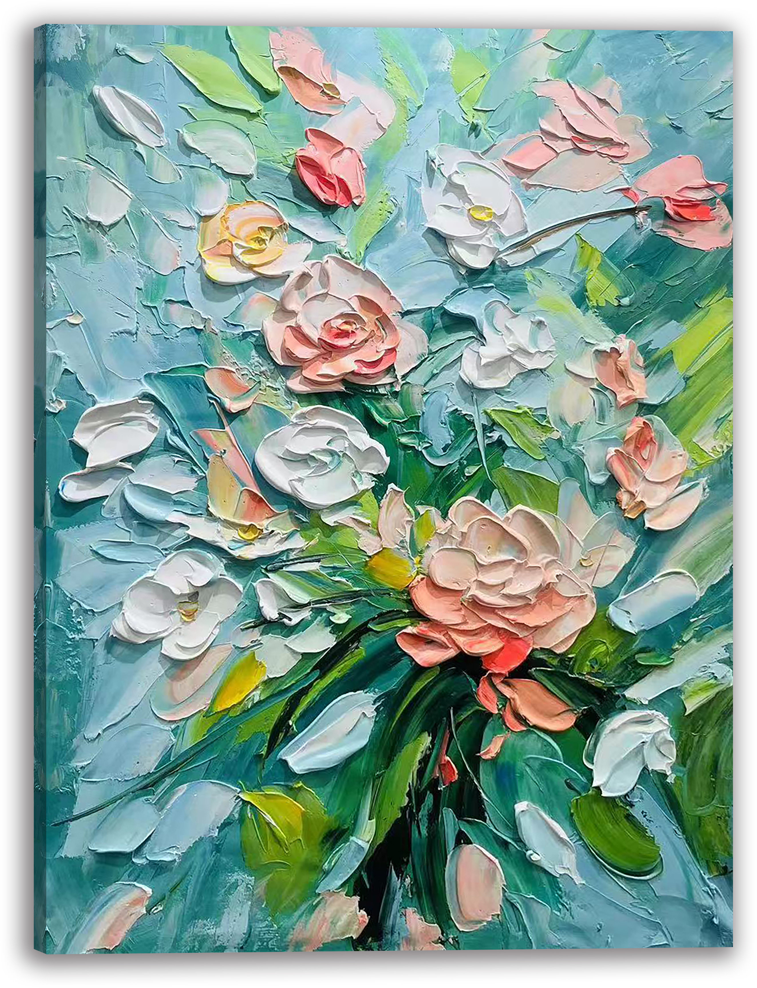 Red Barrel Studio® Blooming Garden Delight Wrapped Canvas Wall Art ...