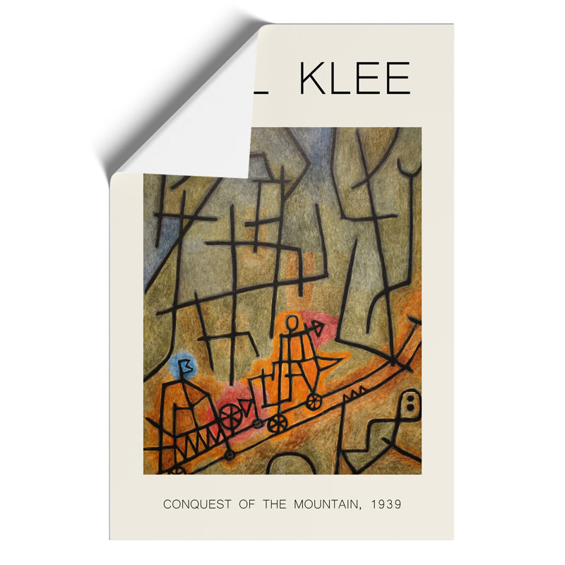 Conquest of the Mountain Print by Paul Klee - Frameless Print, 59cm H x 42cm W x 0.1cm D
