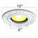 3 Urethane 10" Open Recessed Trim