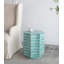 Tabouret Capiz turquoise avec motif étoile
