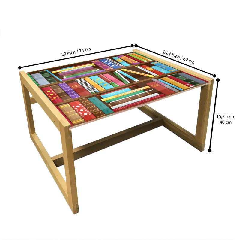 Jaece Sled Coffee Table, 62cm H x 74cm W x 40cm D