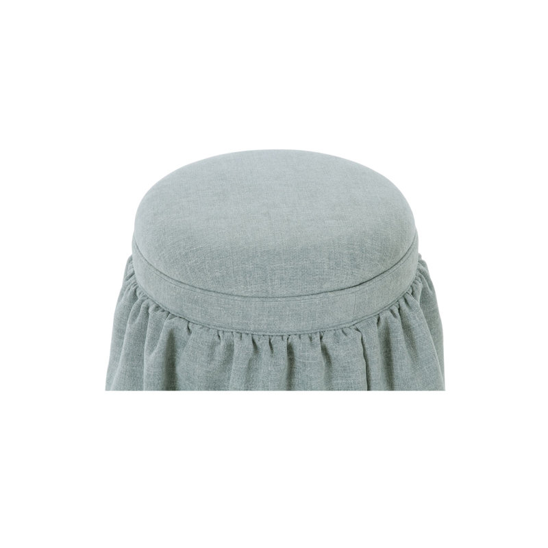 Heidi Storage Ottoman Light Blue, Blue