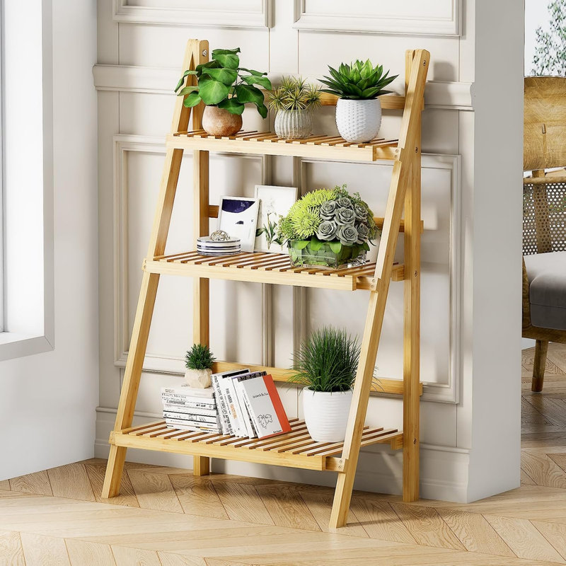 Foldable Ladder Shelf 39.4"