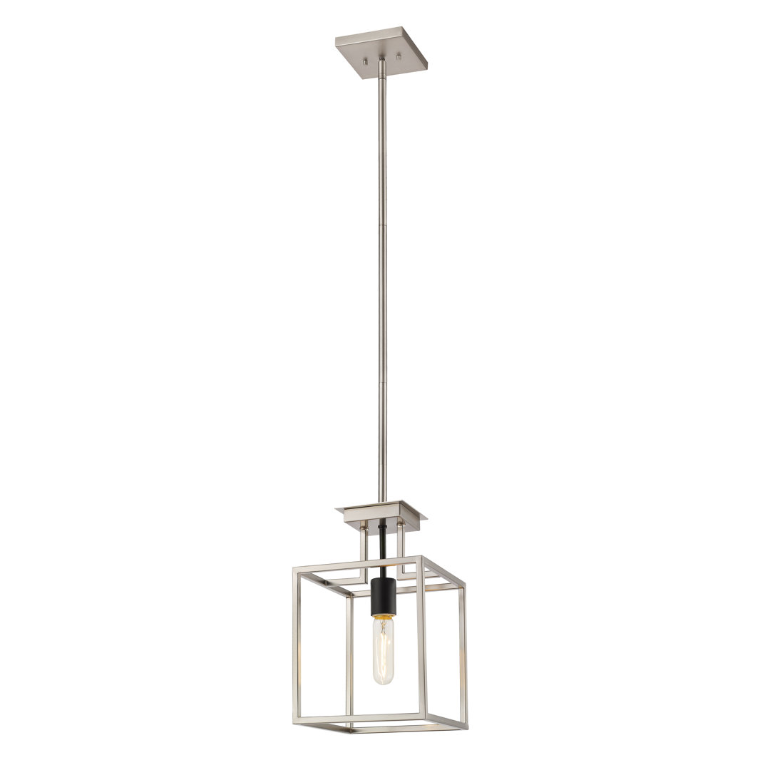 Bedsworth 1 - Light Single Square Pendant Ivy Bronx 