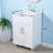 24'' White Modern Freestanding Bathroom Vanity Set