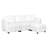 Rudis Modular Convertible L-Shaped Sectional Air Leather Sofa with Ottoman & Reversible Chaise,-95668654