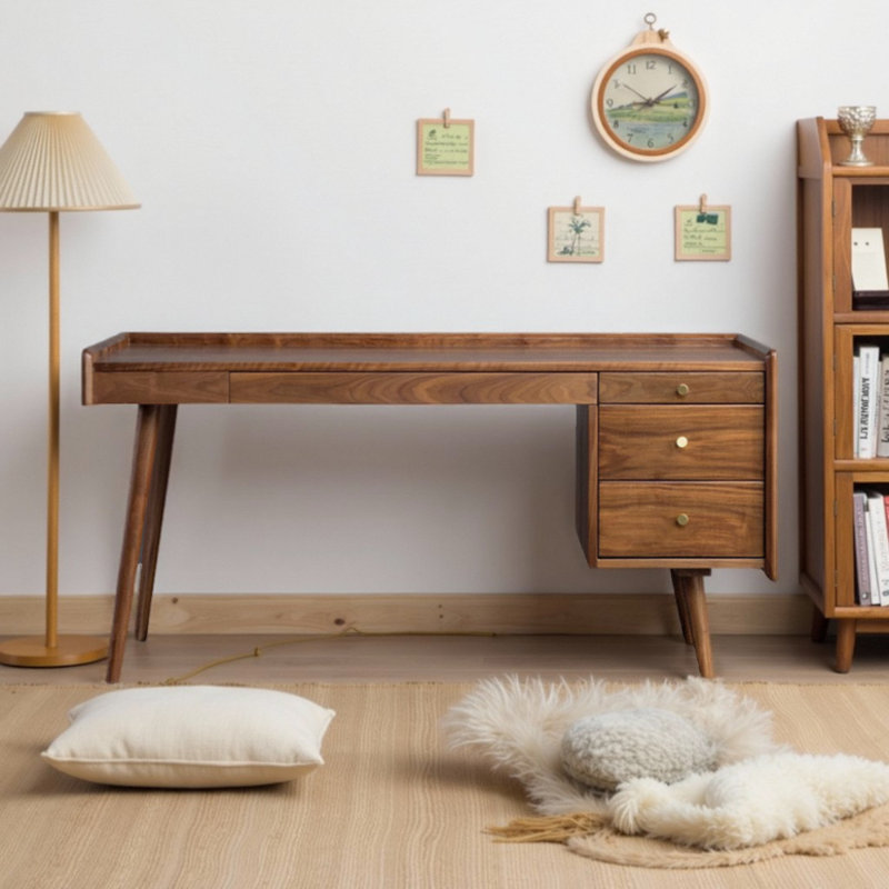 Bureau de style nordique minimaliste, 29.53" H x 47.24" W x 27.56" D