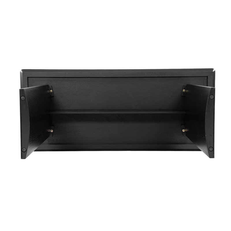 Bureau d'écriture moderne, table d'ordinateur, meuble-lavabo pour la maison et le bureau, Noir