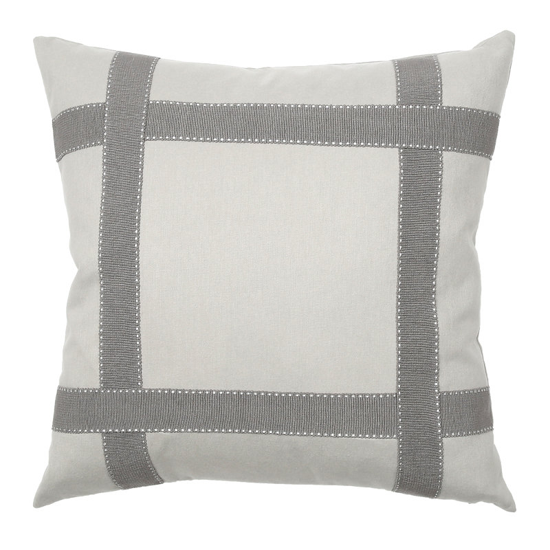 Coussin Bradford, Gris clair, 16 po x 30 po