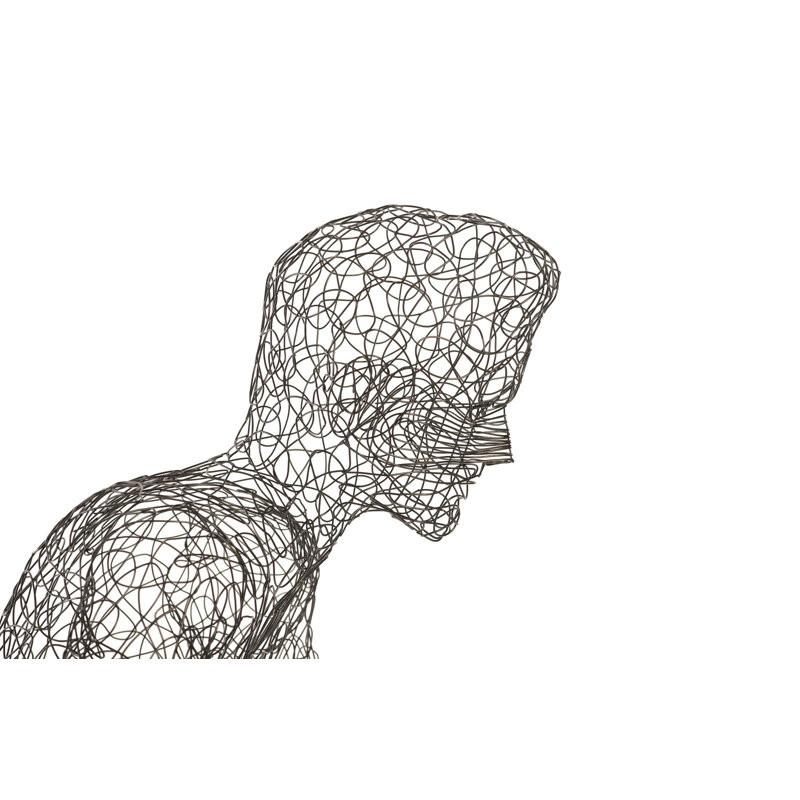 Crazy Wire Metal Garden Statue
