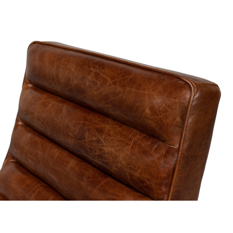 Cassino Leather Tufted Lounge Chair