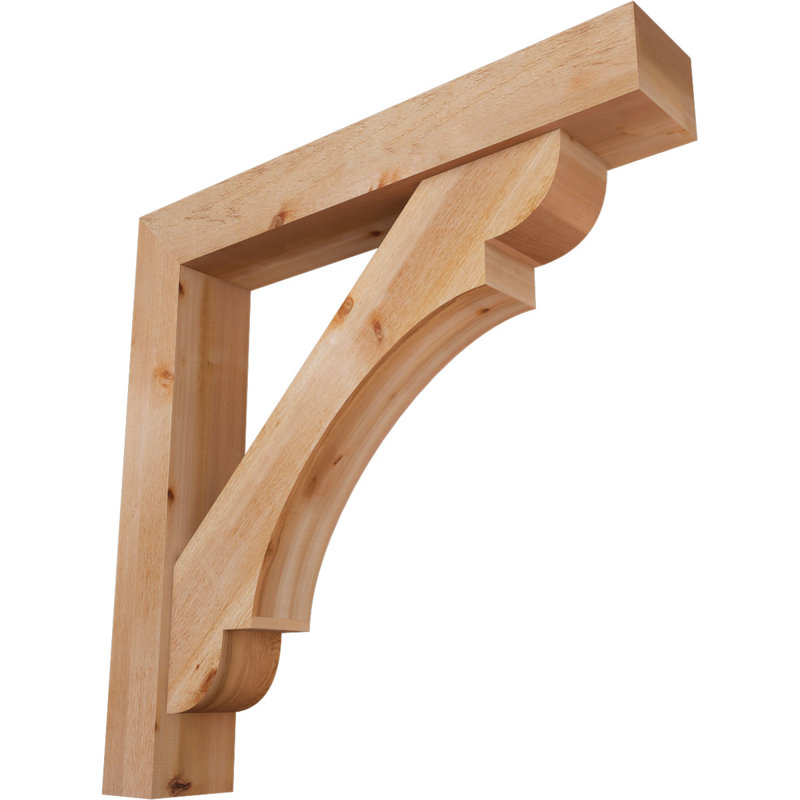 Olympic Block Offset Brace Bracket, 48 x 48, 8"W Western Red Cedar (Rough Sawn)