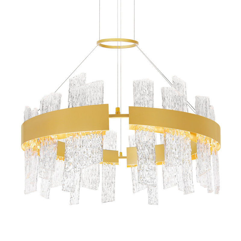 Lustre moderne à DEL - Éclairage à intensité variable intégré pour la salle à manger, la chambre à coucher ou le vestibule