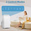 Climatiseur sur pied 3-en-1 avec dÃ©shumidificateur et ventilateur, tÃ©lÃ©commande et panneau tactile Ã  DEL, mode veille et kit de fixation pour fenÃªtre, pour un fonctionnement silencieux jusqu'Ã  51 mÂ², 12 000 BTU (partie supÃ©rieure blanche)