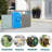 Garbage Bin Shed Stores 2 Trash Cans Metal Outdoor Bin Shed For Garbage Storage-196840538