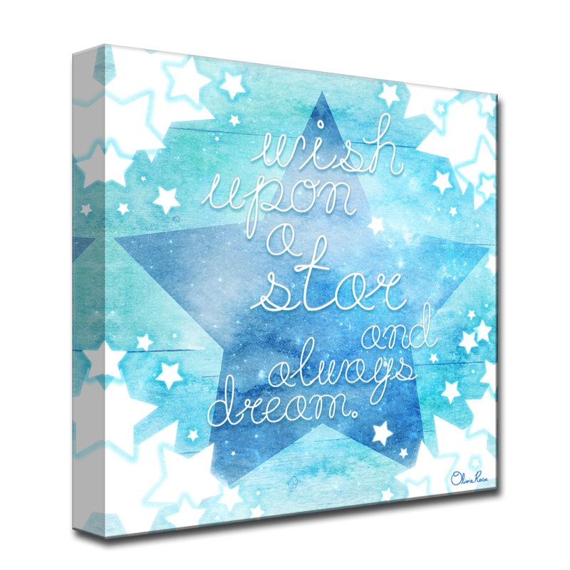 «Wish Star», art sur toile, H 30 po x l 30 po x P 1,5 po