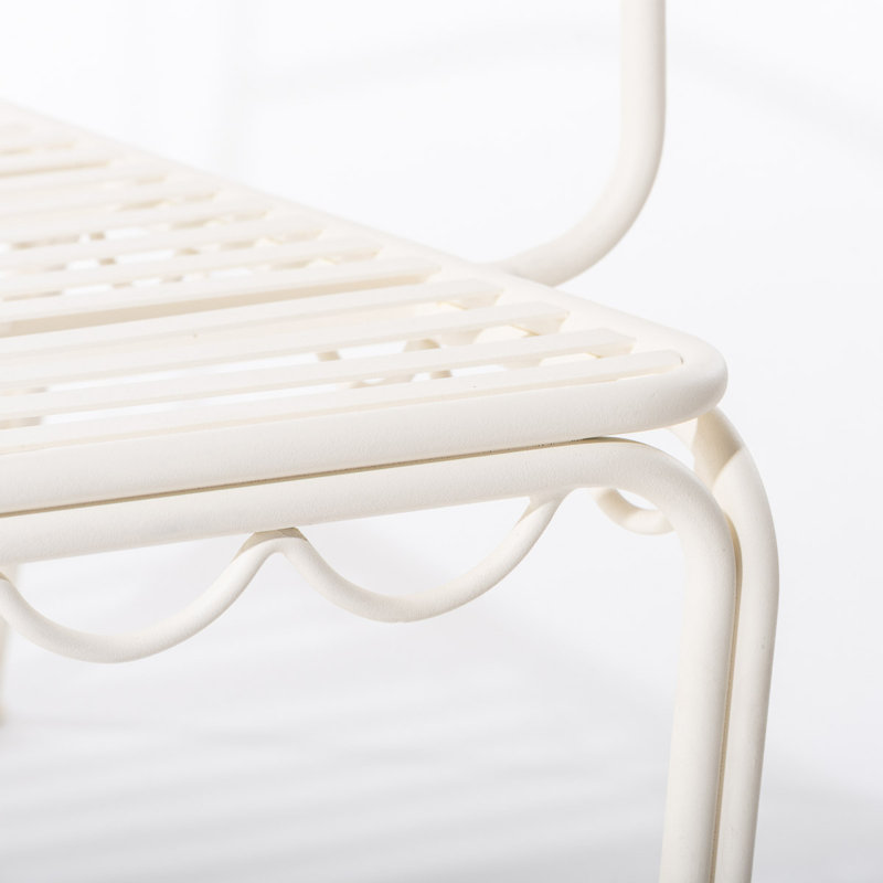 AL FRESCO LOVE SEAT - ANTIQUE WHITE, White