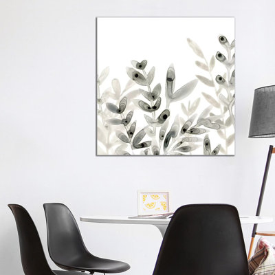 Watermark Foliage IV 1 Piece Wrapped Canvas Painting