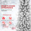 Arbre de Noël au crayon - Conception peu encombrante, effet de neige réaliste, support robuste, installation facile-118769854