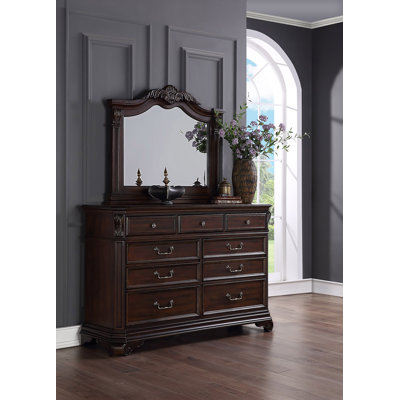 Ganny Solid Wood 68.5'' W 9 - Drawer Dresser