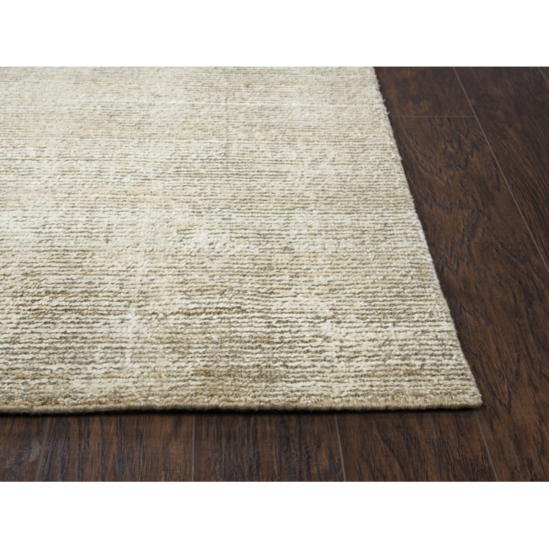 Tapis beige foncé tissé à la main Casleton, Rectangle 9 pi x 12 pi