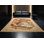 Tapis beige lavable à la machine à motif rétro vieille ville de Cracovie - reliure beige