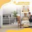 Adjustable Safety Gate with 3 Extensions and Four Adjustable Screws White