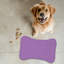 Tapis d'alimentation 1 pièce en forme d'os mauve / bleu / orange