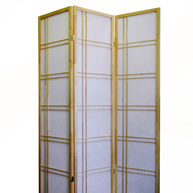 70" H Short Folding Screen, 3, Honey