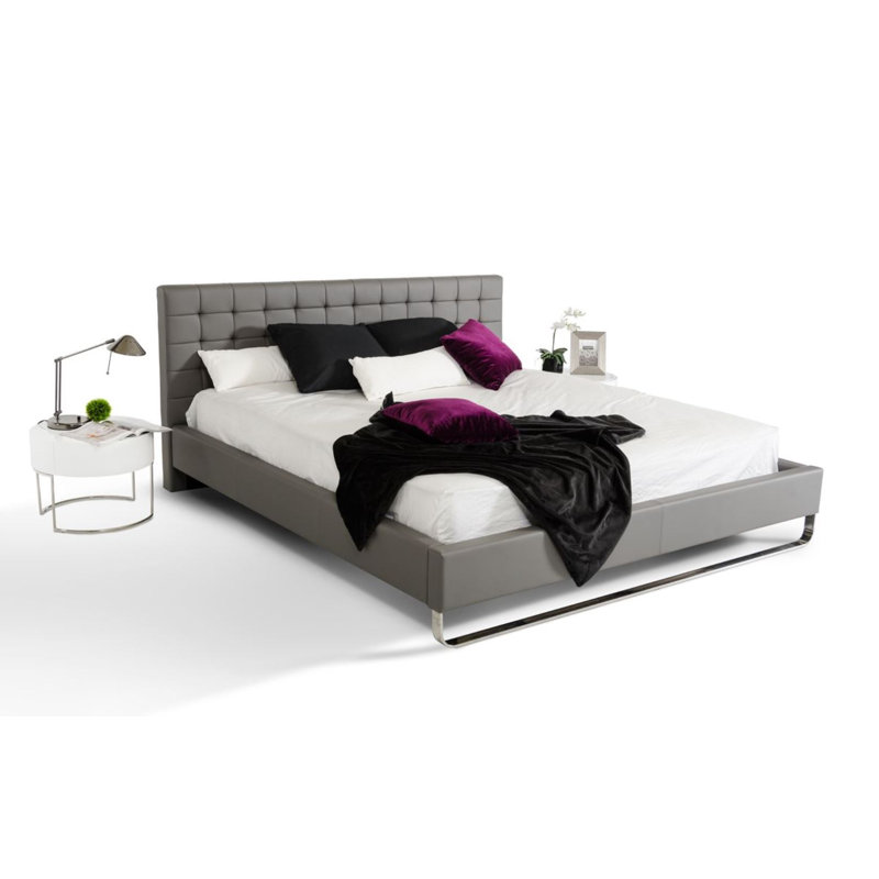 Oman Vegan Leather Bed, King