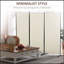 6' 3 Panel Room Divider, Indoor Privacy Screen For Home, Beige
