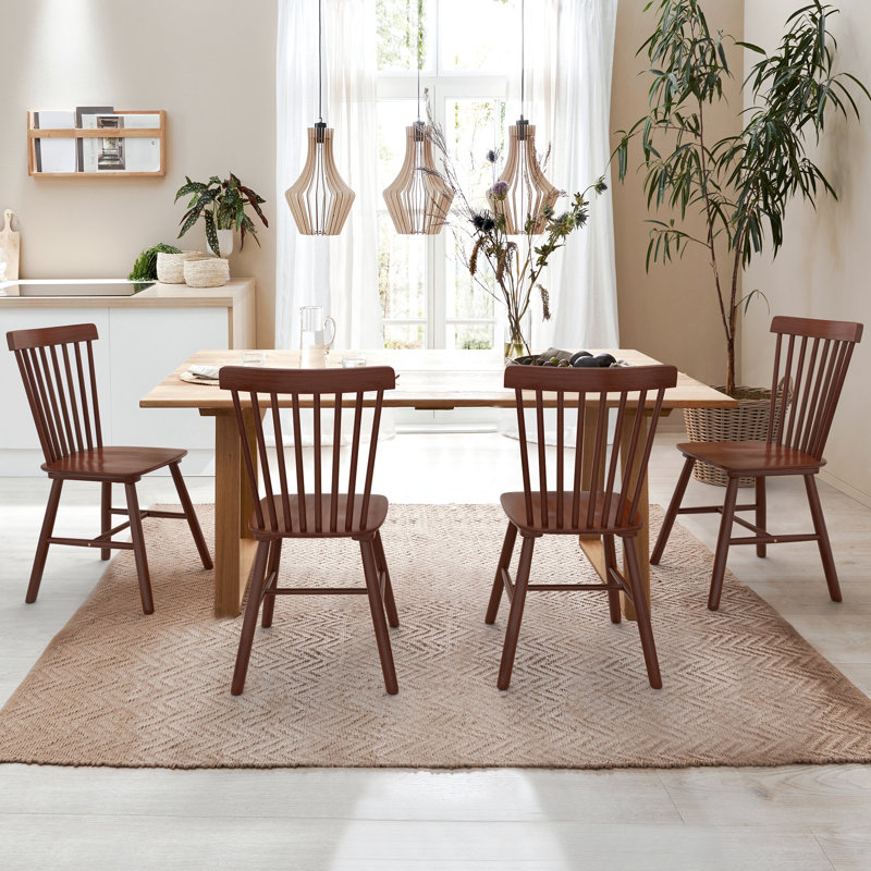 Chesley Solid Wood Side Chair, Walnut