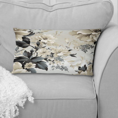 Urban Victorian Chic Victorian Pattern V - Floral Printed Throw Pillow