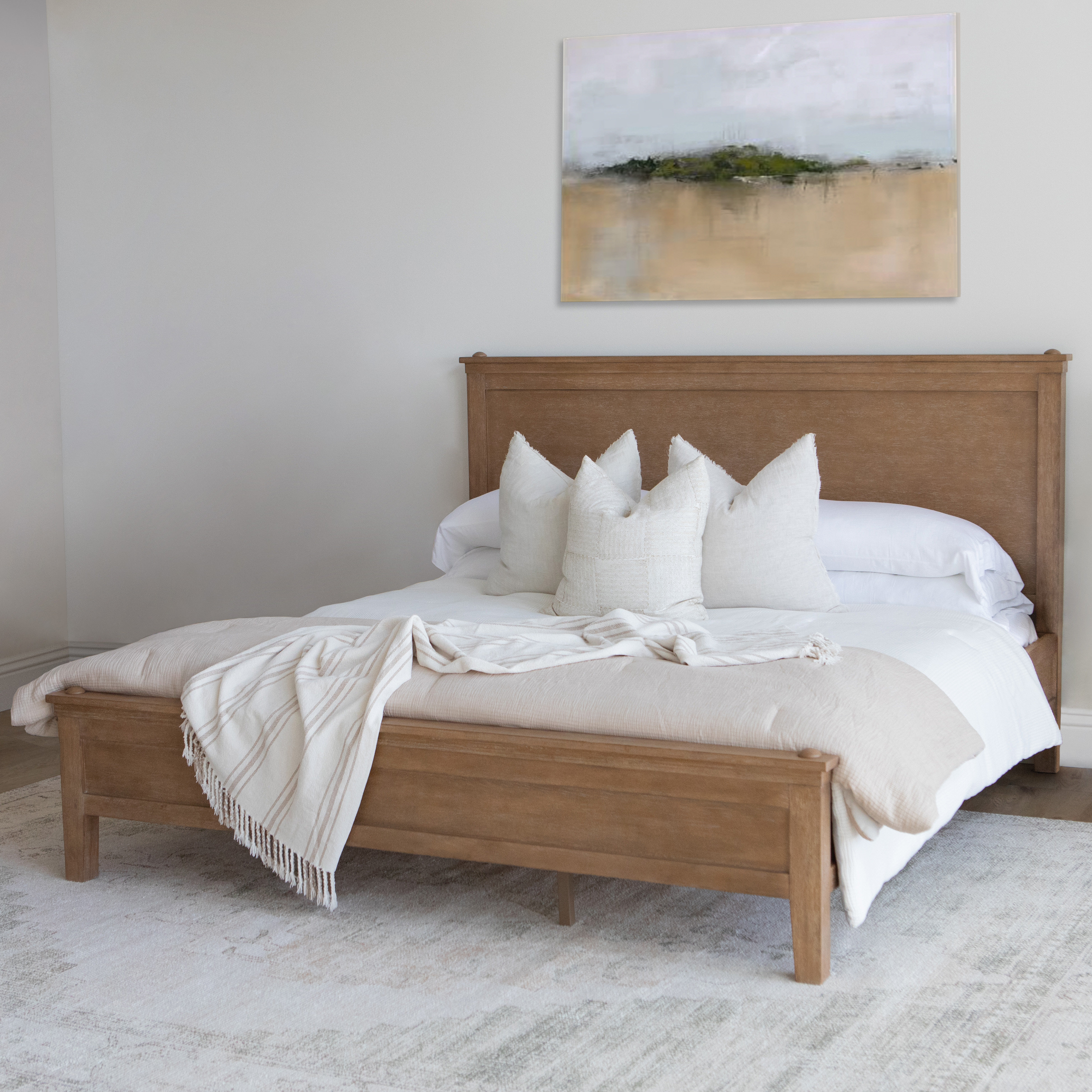 Winston Porter Details by Becki Owens, Ren Bed, Distressed Natural | Wayfair
