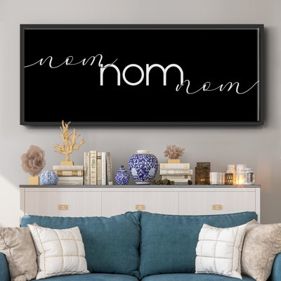 Nom Nom Nom- Framed Canvas
