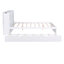 Grand lit plateforme avec rangement et tablettes gigognes
