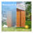 6 Ft. W X 6 Ft. D Metal Storage Shed Appealing Horizontal Siding  In Woodgrain With Coffee Trim To Complement