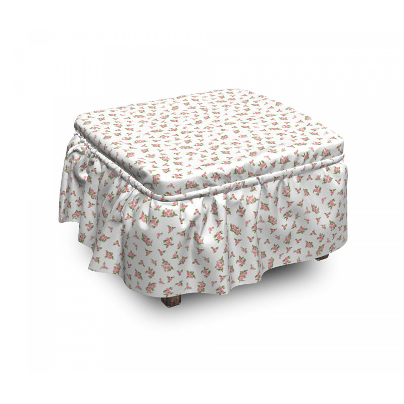 Housse pour décoratif repose-pieds, Gris