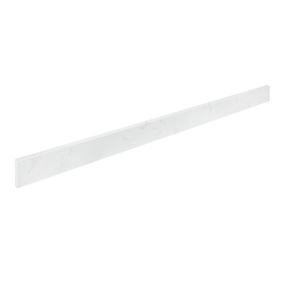 60 Inch In Carrara White Engineered Stone Backsplash For Vanity Sink Top