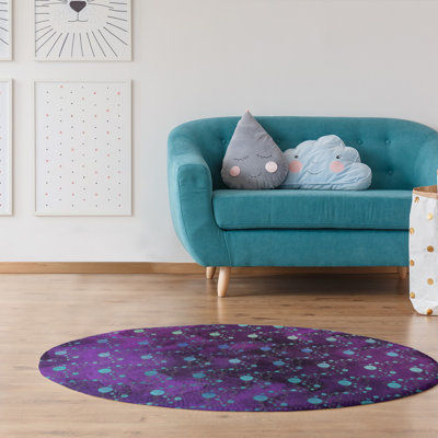 Chenille Polka Dots Indoor Rug