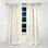 Golden Grid I - Abstract Mid-Century Modern Blackout Curtain Single Panel