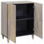 Solid Wood Rectangle Accent Cabinet