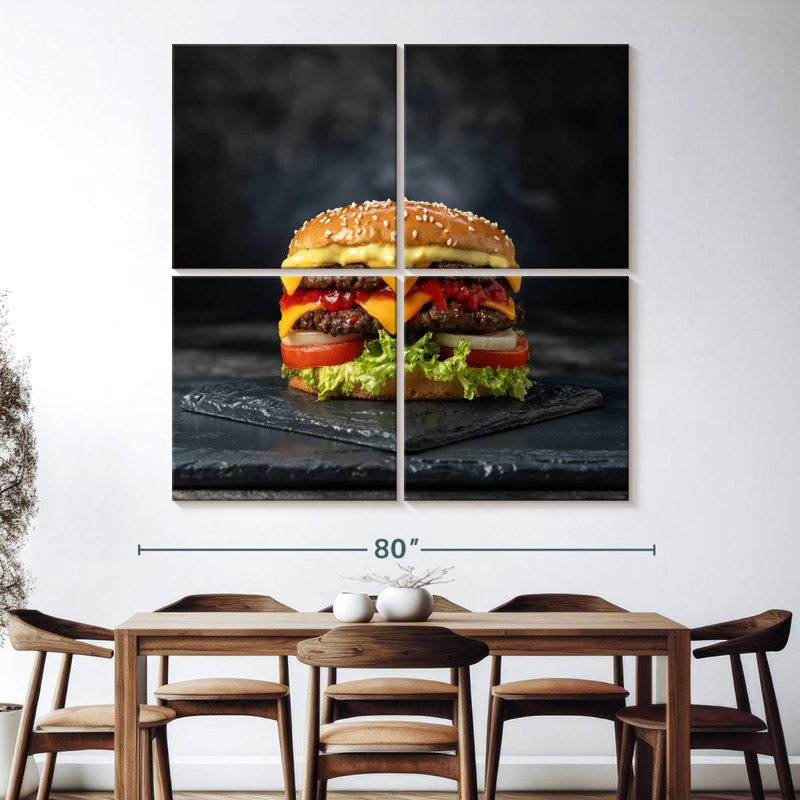 Yarlin Double Layer Cheeseburger, 74" H x 74" W