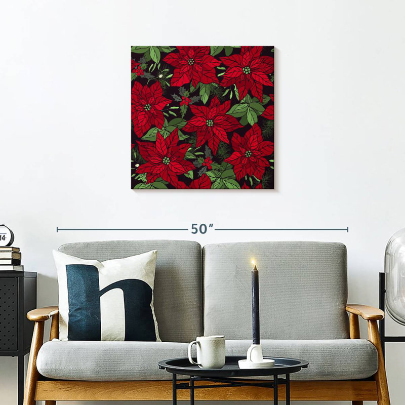 Harnek rubis poinsettias, H 24 po x l 24 po