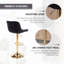 Tabouret pivotant rembourré Garnich-2068796550