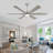 Modern 6 Blade Solid Wood Ceiling Fan With Led Light And Remote-670455151-642406767-642406764