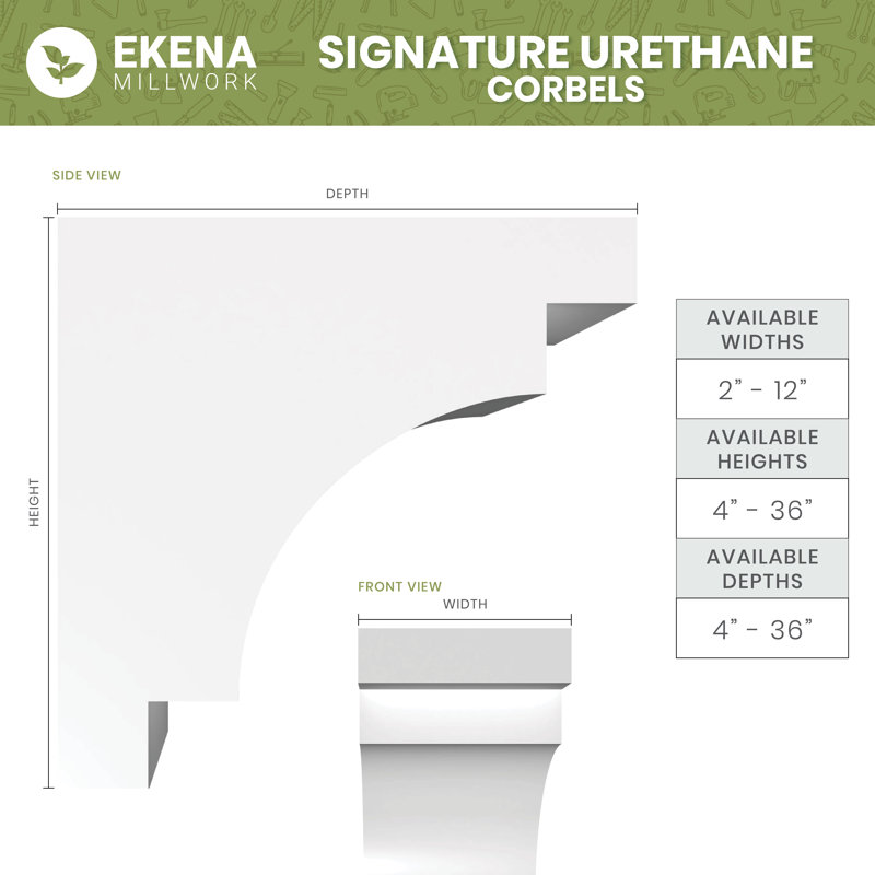 Corbeau d'uréthane méditerranéen Signature, brun clair apprêté, 18 po x 5,5 po x 10 po