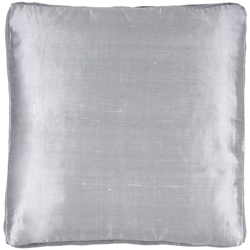 Housse de coussin Silk Dupioni, Givrage argenté