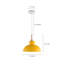 Luminaire suspendu en forme de dôme à 1 lumière Ozma-218796575