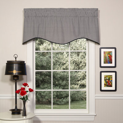 Houndstooth Traditional Cotton Winston Valance
